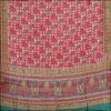 Cream and brown combination Pure Silk Printed Saree VLS-32 - Click here to View more details about this Product